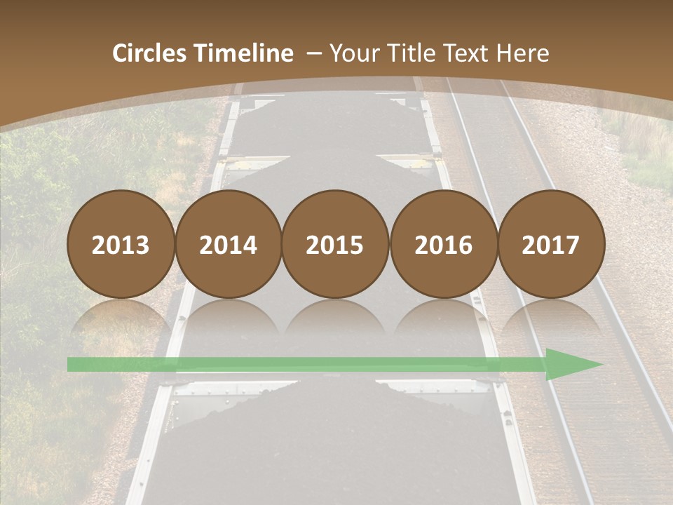 Railway Tracks Transport PowerPoint Template