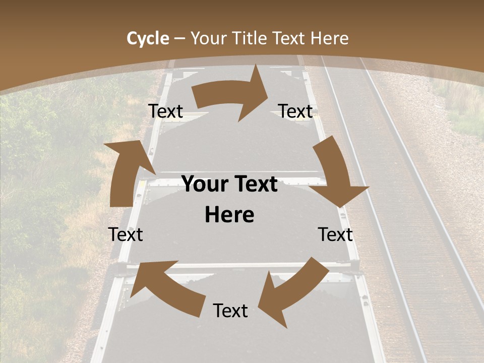 Railway Tracks Transport PowerPoint Template