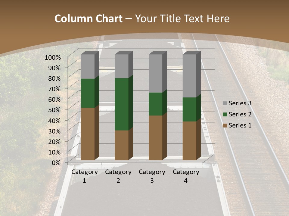 Railway Tracks Transport PowerPoint Template