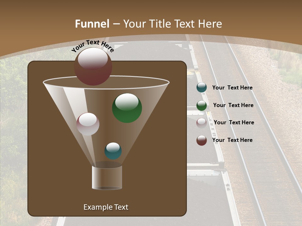 Railway Tracks Transport PowerPoint Template