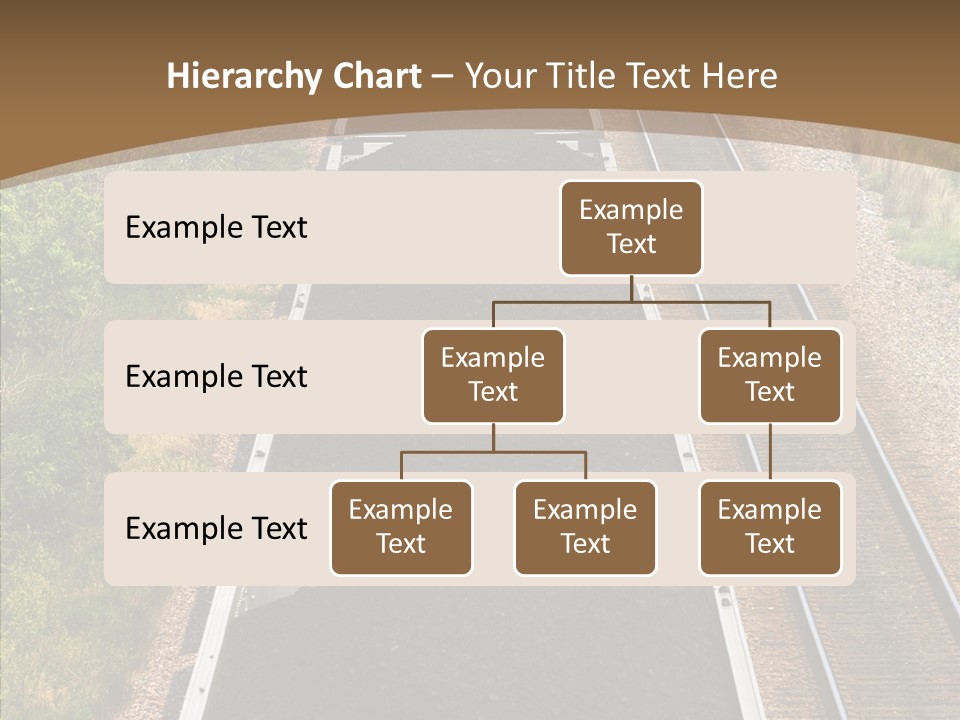 Railway Tracks Transport PowerPoint Template