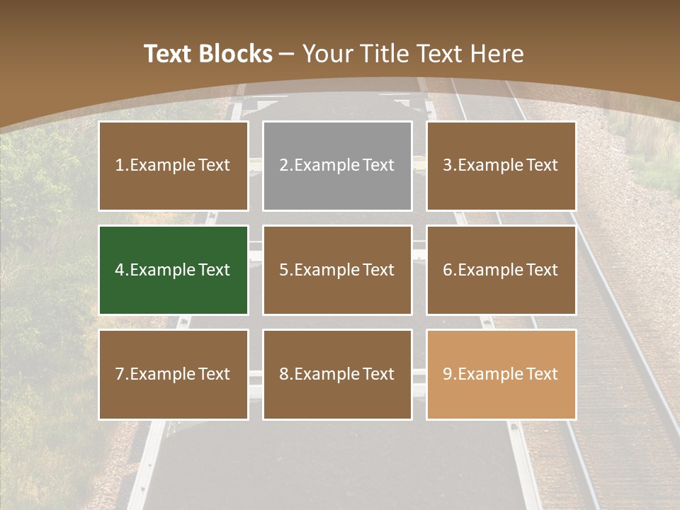 Railway Tracks Transport PowerPoint Template