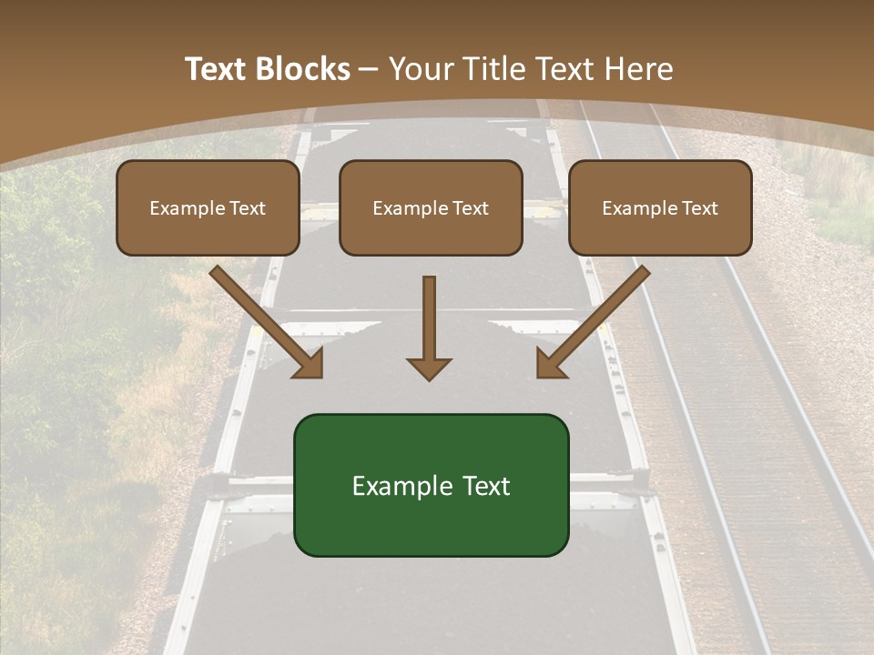 Railway Tracks Transport PowerPoint Template