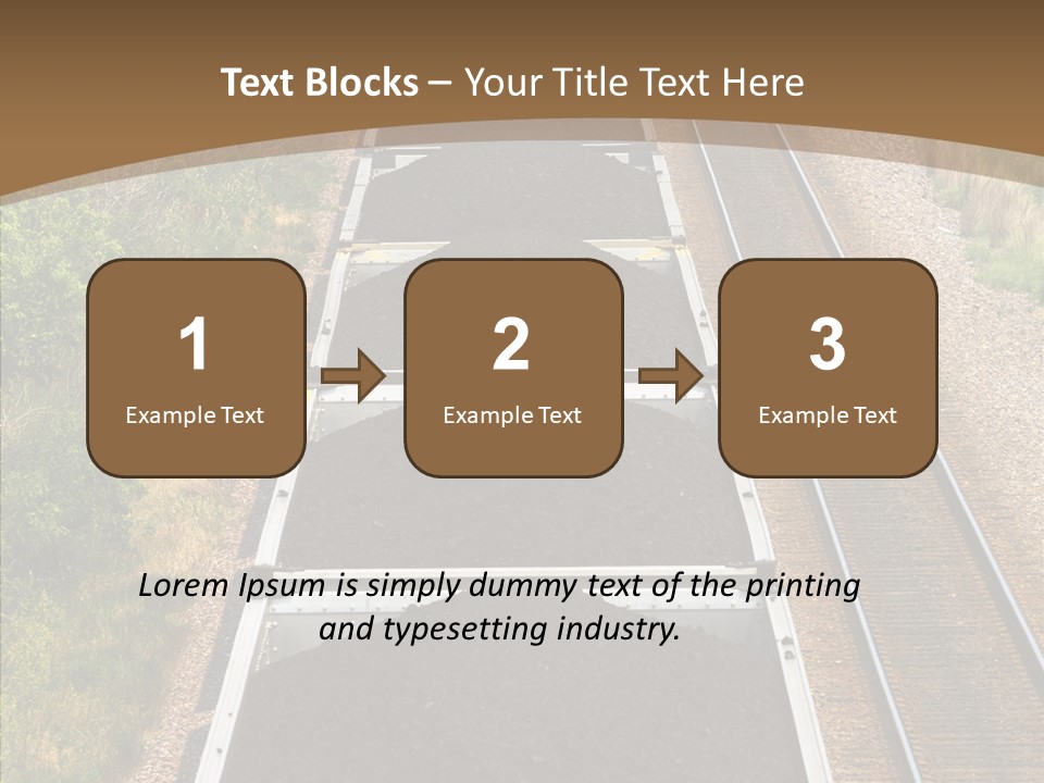Railway Tracks Transport PowerPoint Template