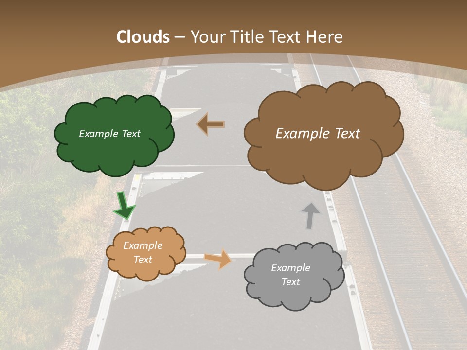 Railway Tracks Transport PowerPoint Template