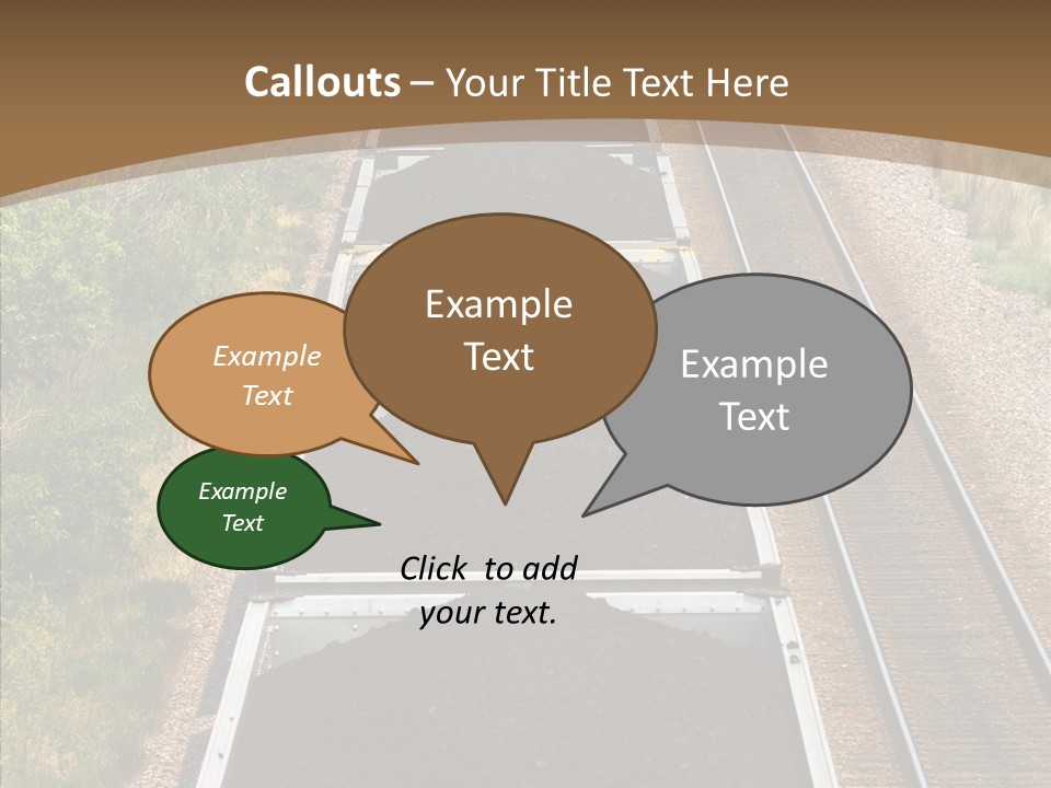Railway Tracks Transport PowerPoint Template