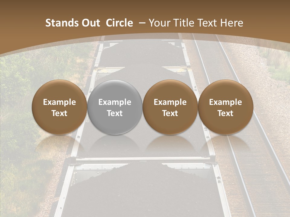 Railway Tracks Transport PowerPoint Template