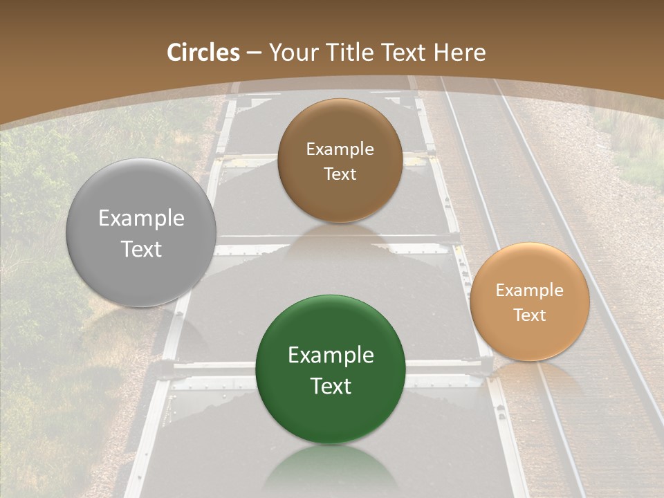 Railway Tracks Transport PowerPoint Template