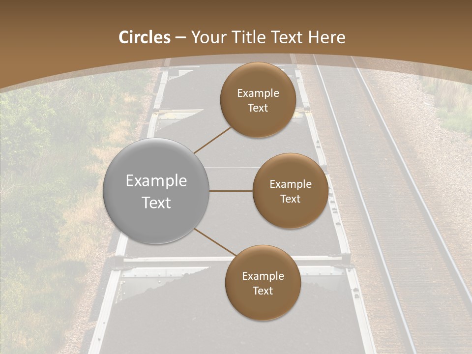 Railway Tracks Transport PowerPoint Template