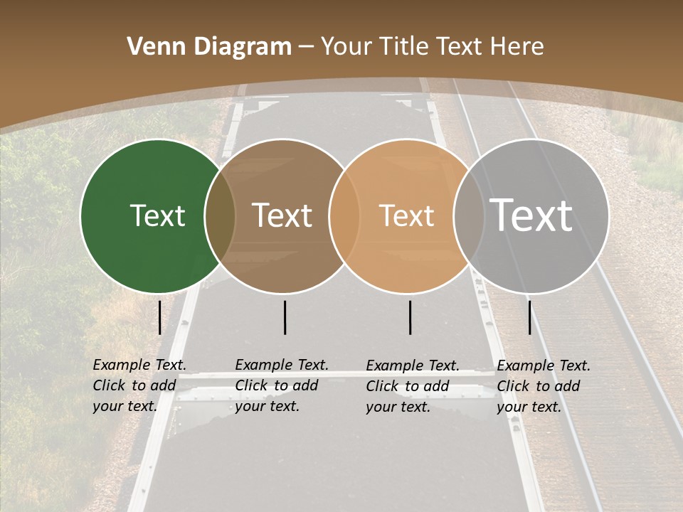 Railway Tracks Transport PowerPoint Template