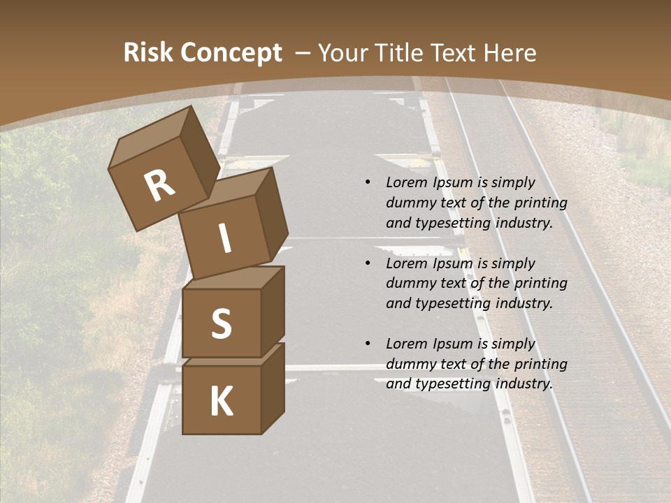 Railway Tracks Transport PowerPoint Template