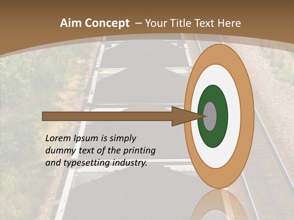 Railway Tracks Transport PowerPoint Template