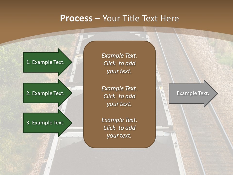 Railway Tracks Transport PowerPoint Template