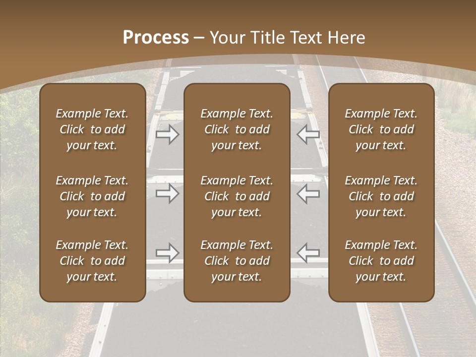 Railway Tracks Transport PowerPoint Template
