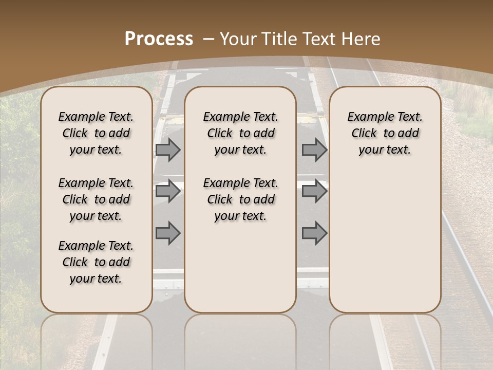 Railway Tracks Transport PowerPoint Template