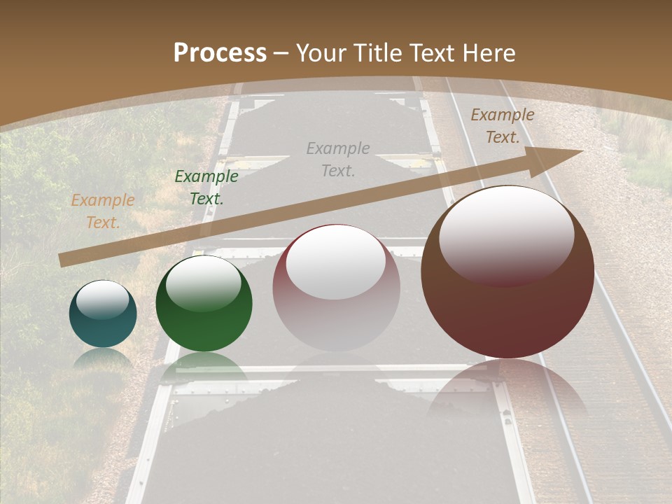 Railway Tracks Transport PowerPoint Template