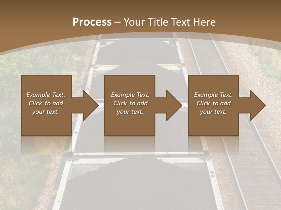 Railway Tracks Transport PowerPoint Template