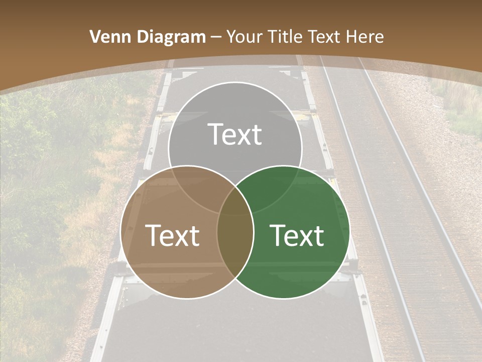 Railway Tracks Transport PowerPoint Template