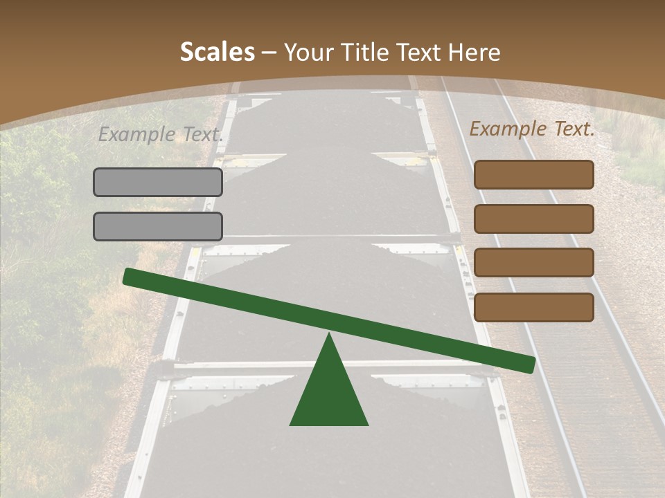 Railway Tracks Transport PowerPoint Template