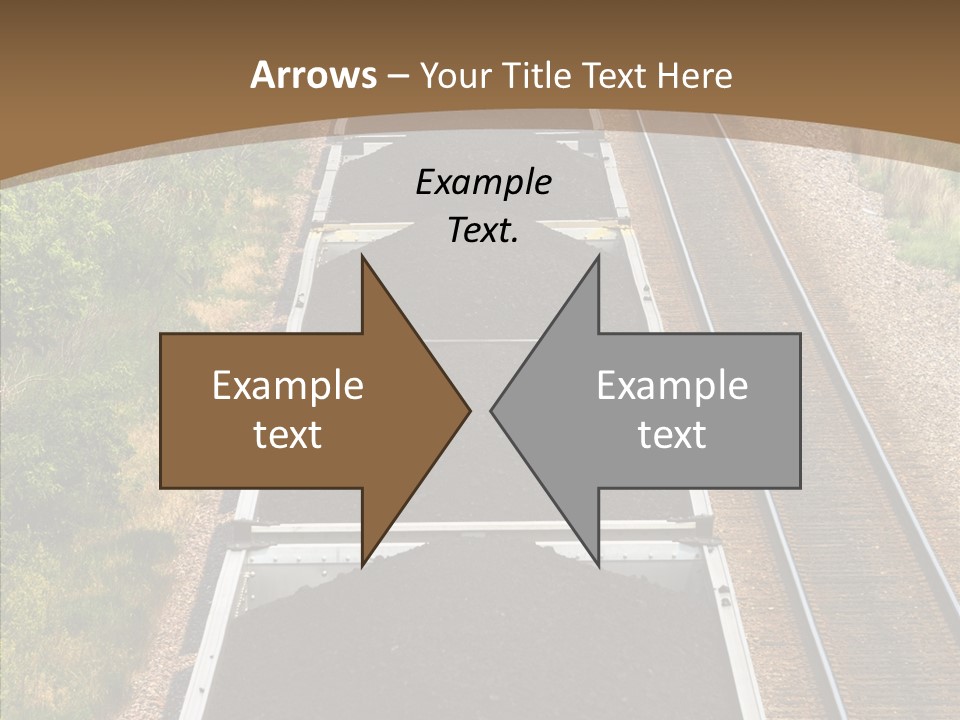 Railway Tracks Transport PowerPoint Template