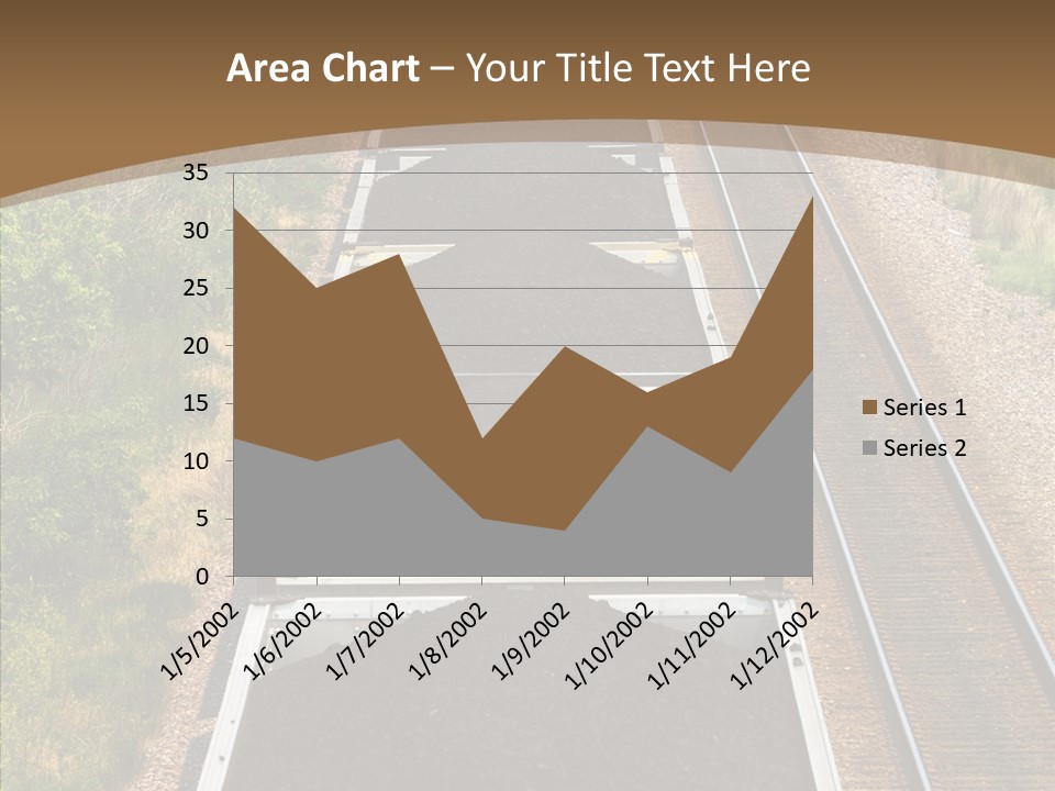 Railway Tracks Transport PowerPoint Template