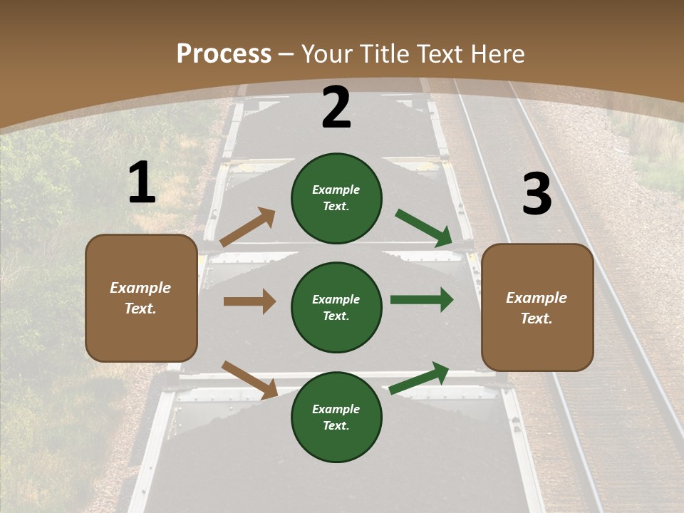 Railway Tracks Transport PowerPoint Template