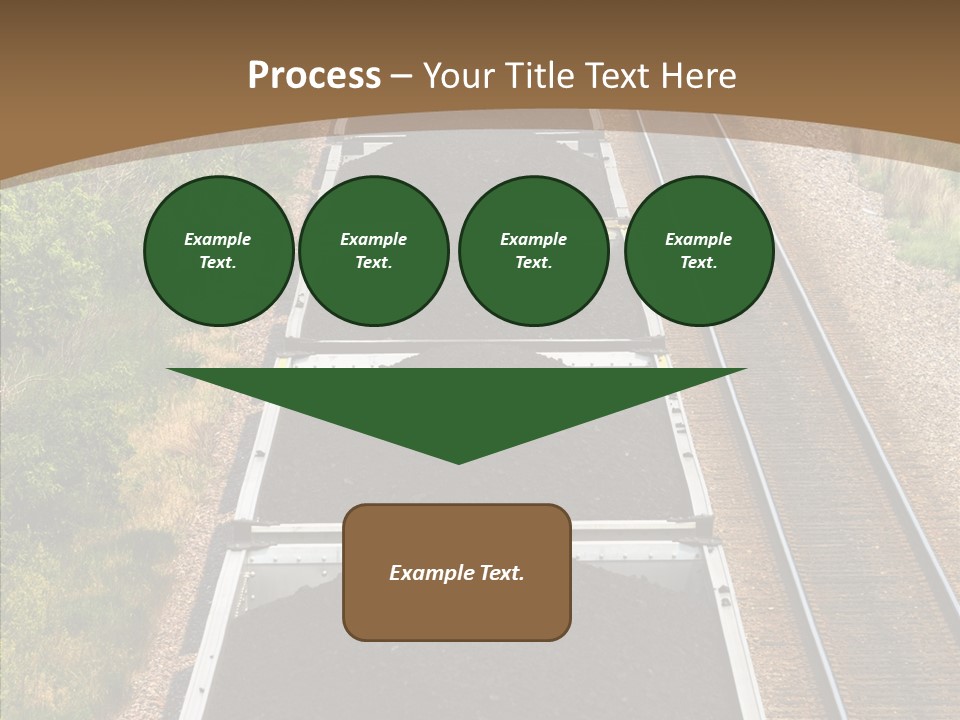 Railway Tracks Transport PowerPoint Template