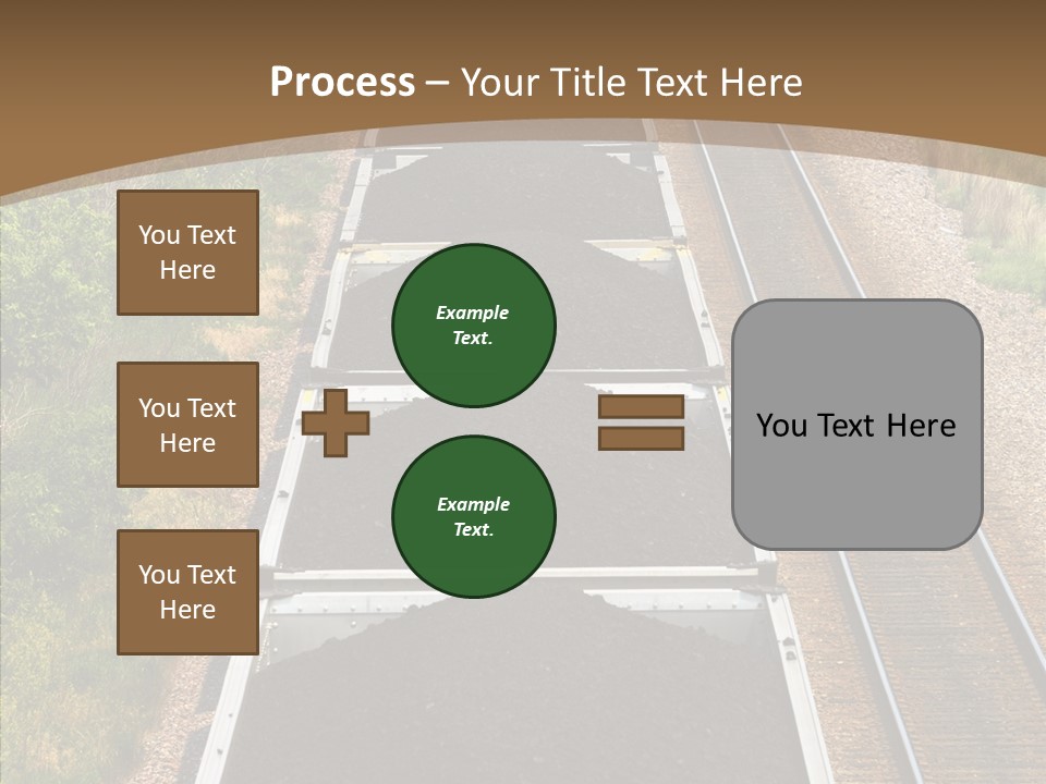 Railway Tracks Transport PowerPoint Template