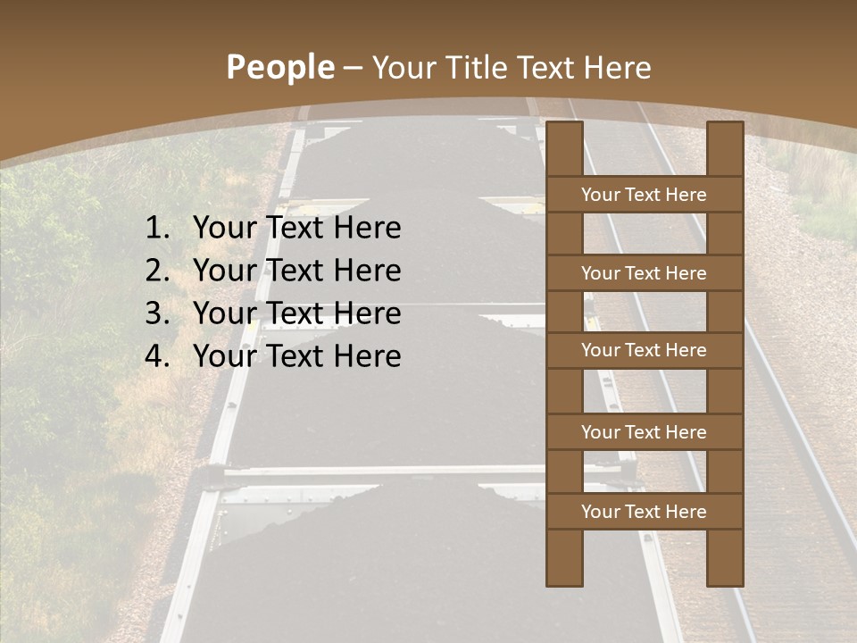 Railway Tracks Transport PowerPoint Template