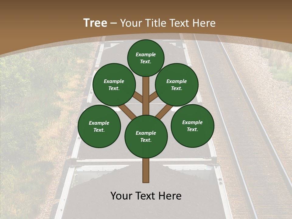 Railway Tracks Transport PowerPoint Template