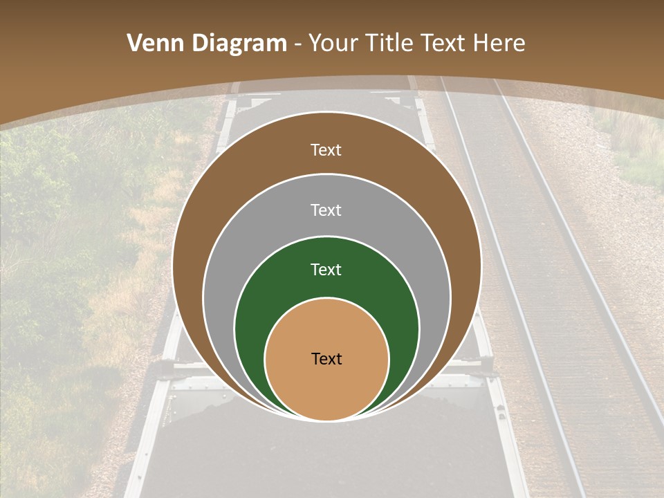 Railway Tracks Transport PowerPoint Template