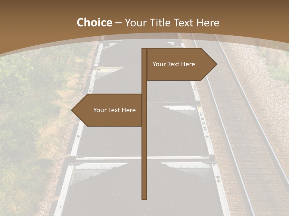 Railway Tracks Transport PowerPoint Template