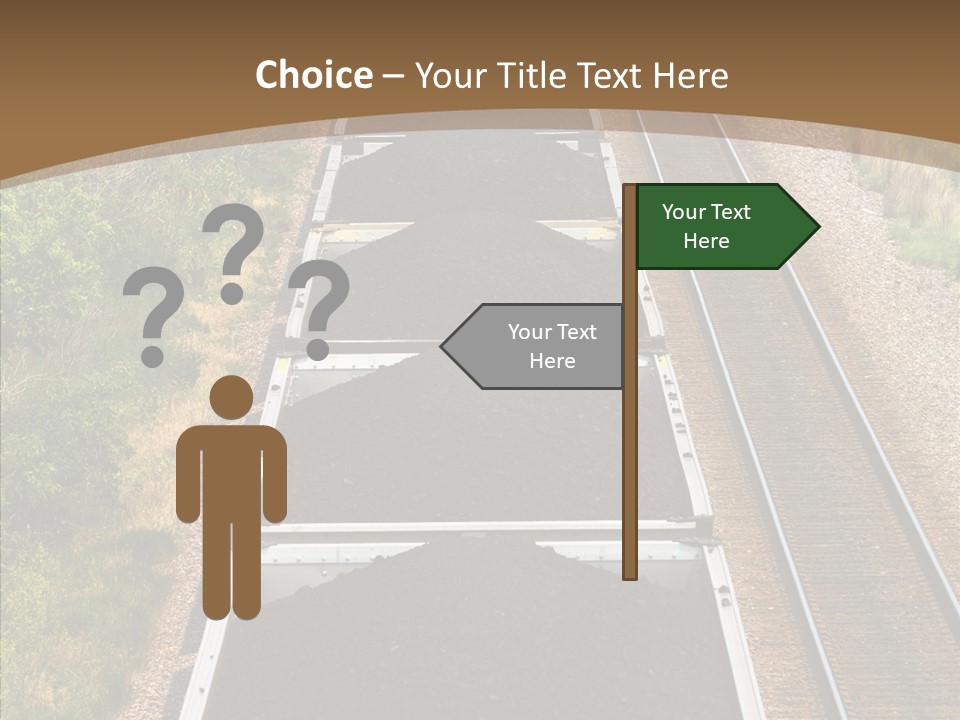 Railway Tracks Transport PowerPoint Template