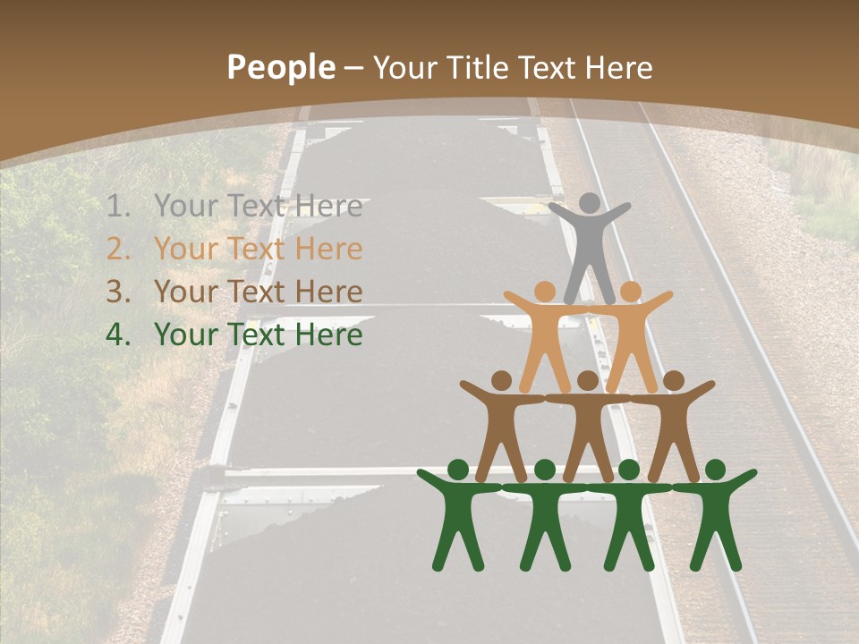 Railway Tracks Transport PowerPoint Template