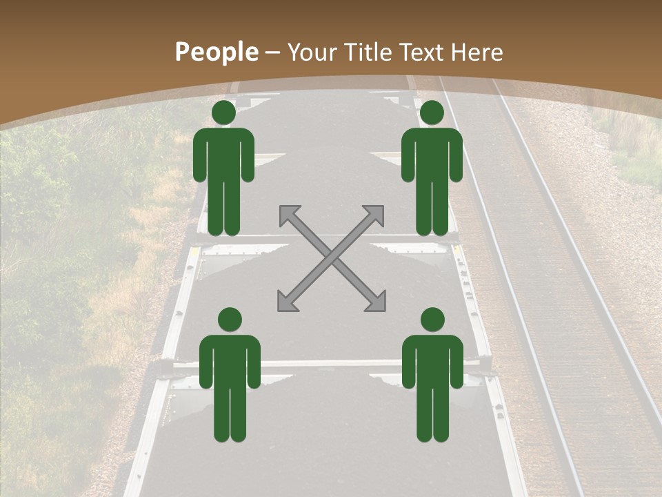 Railway Tracks Transport PowerPoint Template