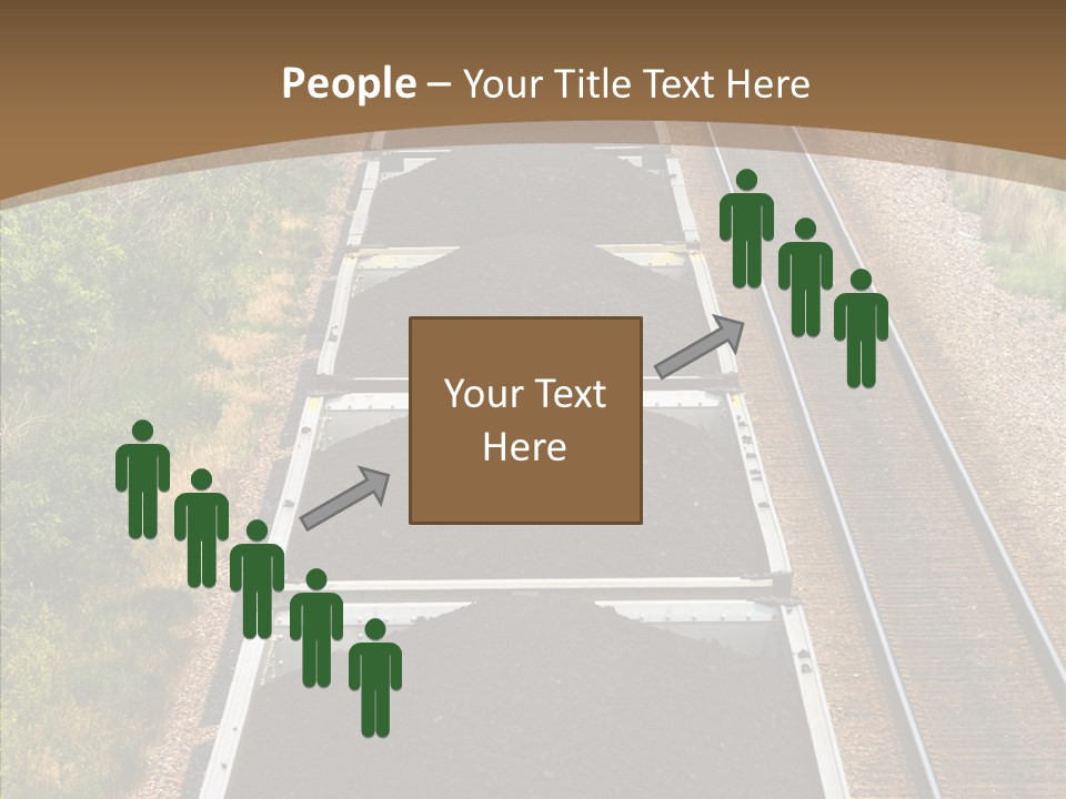 Railway Tracks Transport PowerPoint Template