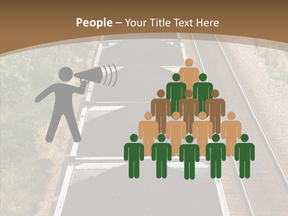 Railway Tracks Transport PowerPoint Template