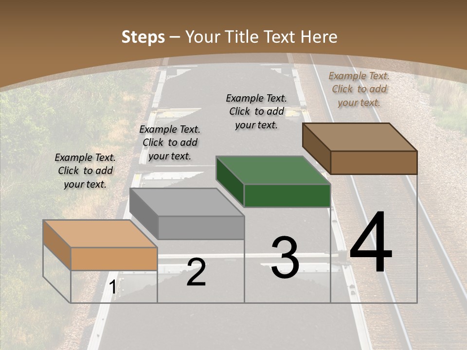 Railway Tracks Transport PowerPoint Template