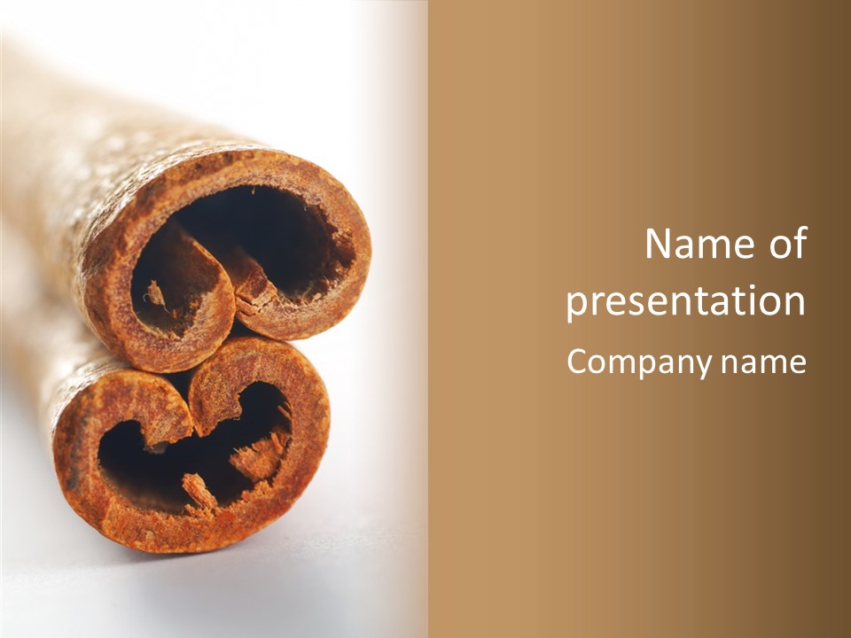 Brown Gourmet Stick PowerPoint Template