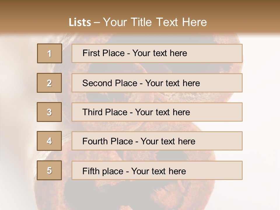 Brown Gourmet Stick PowerPoint Template