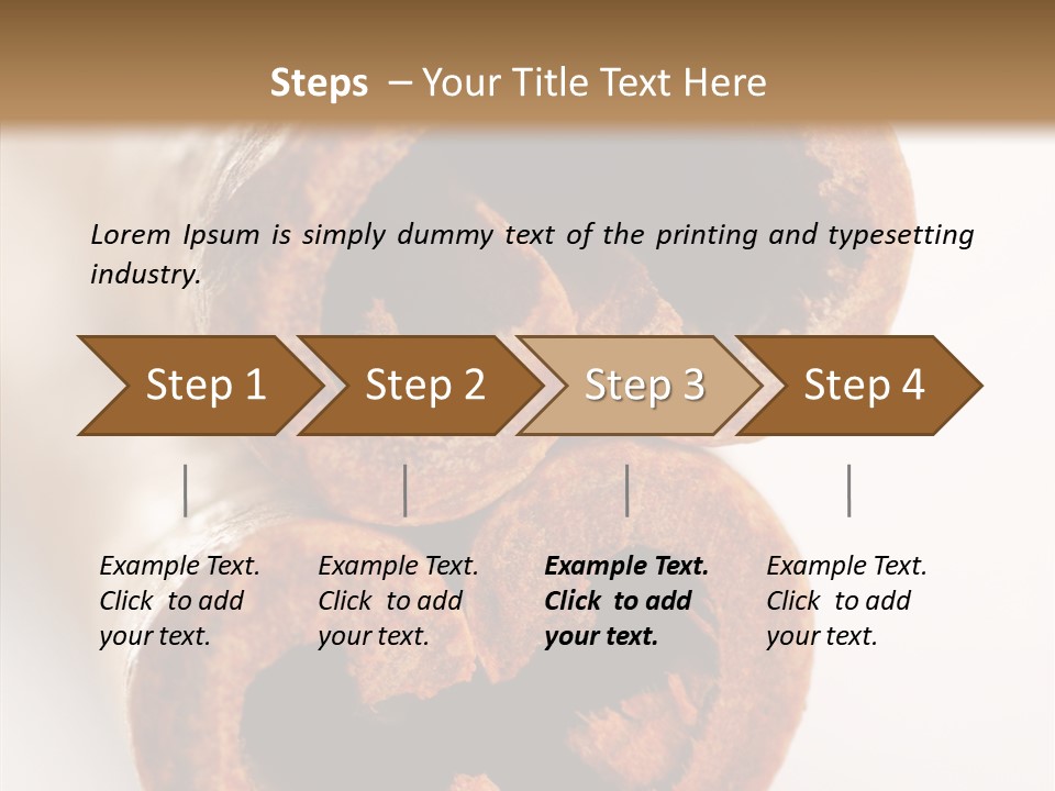 Brown Gourmet Stick PowerPoint Template