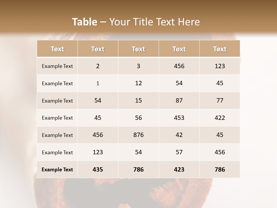 Brown Gourmet Stick PowerPoint Template