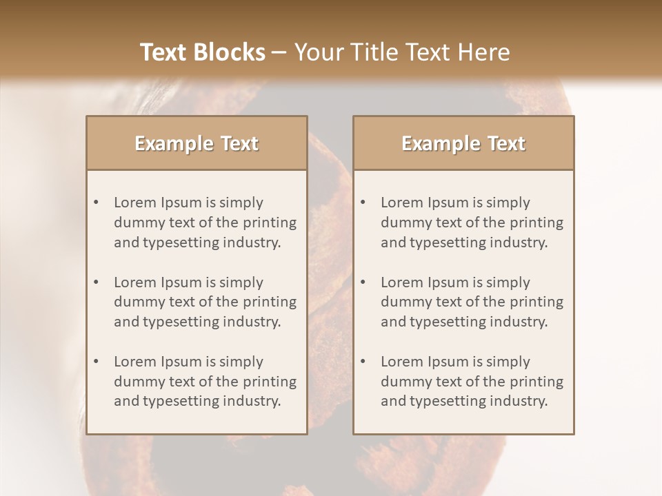 Brown Gourmet Stick PowerPoint Template