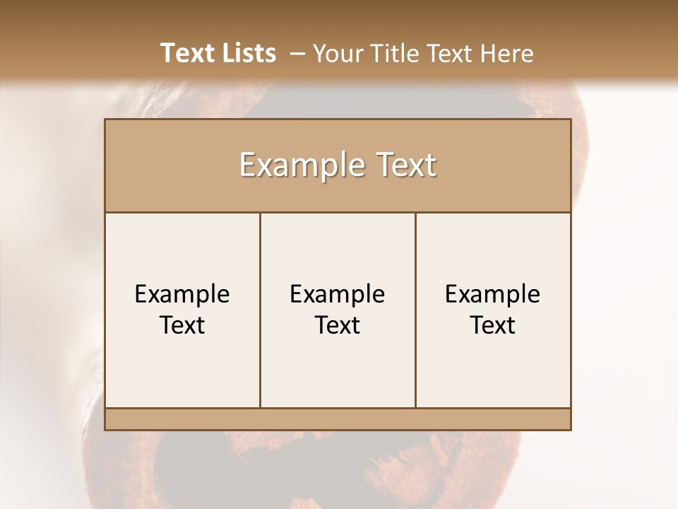 Brown Gourmet Stick PowerPoint Template