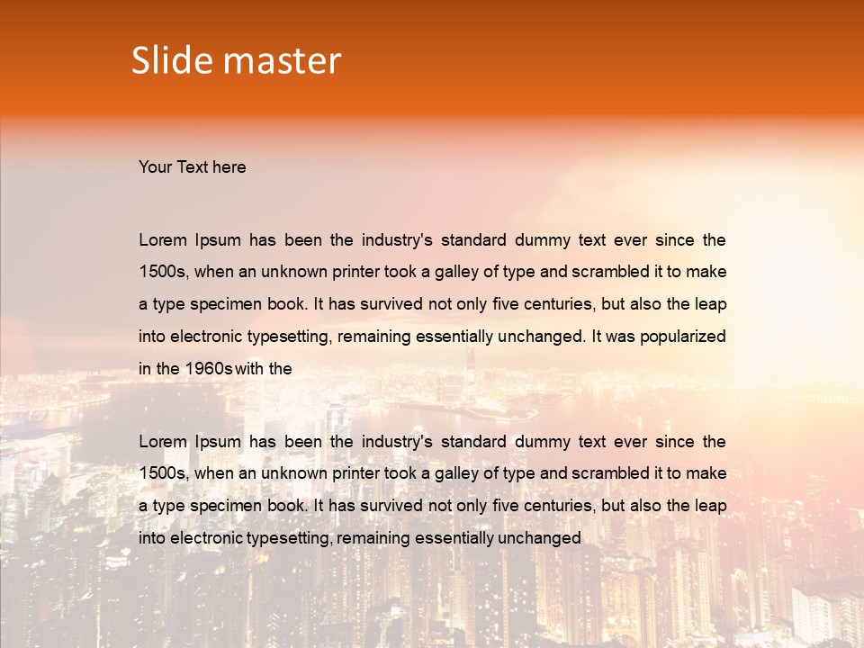 River Center Harbour PowerPoint Template