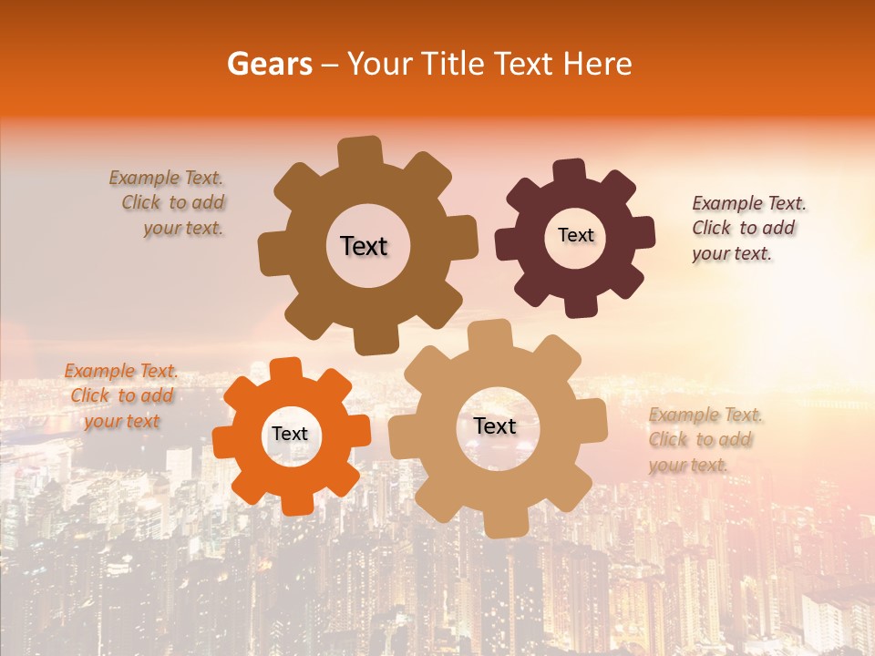 River Center Harbour PowerPoint Template