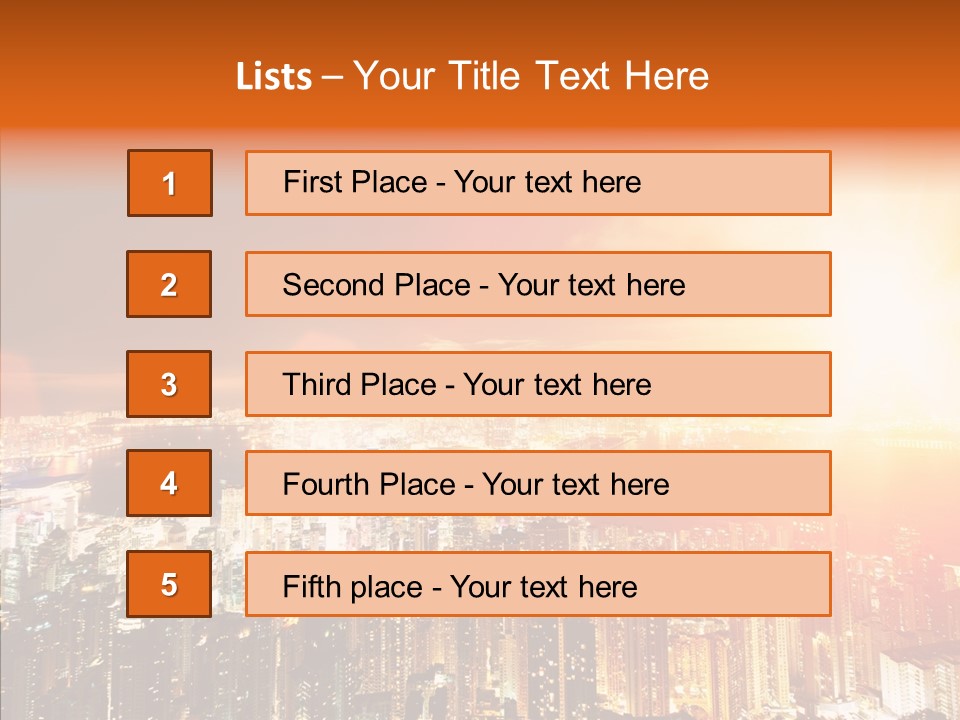 River Center Harbour PowerPoint Template