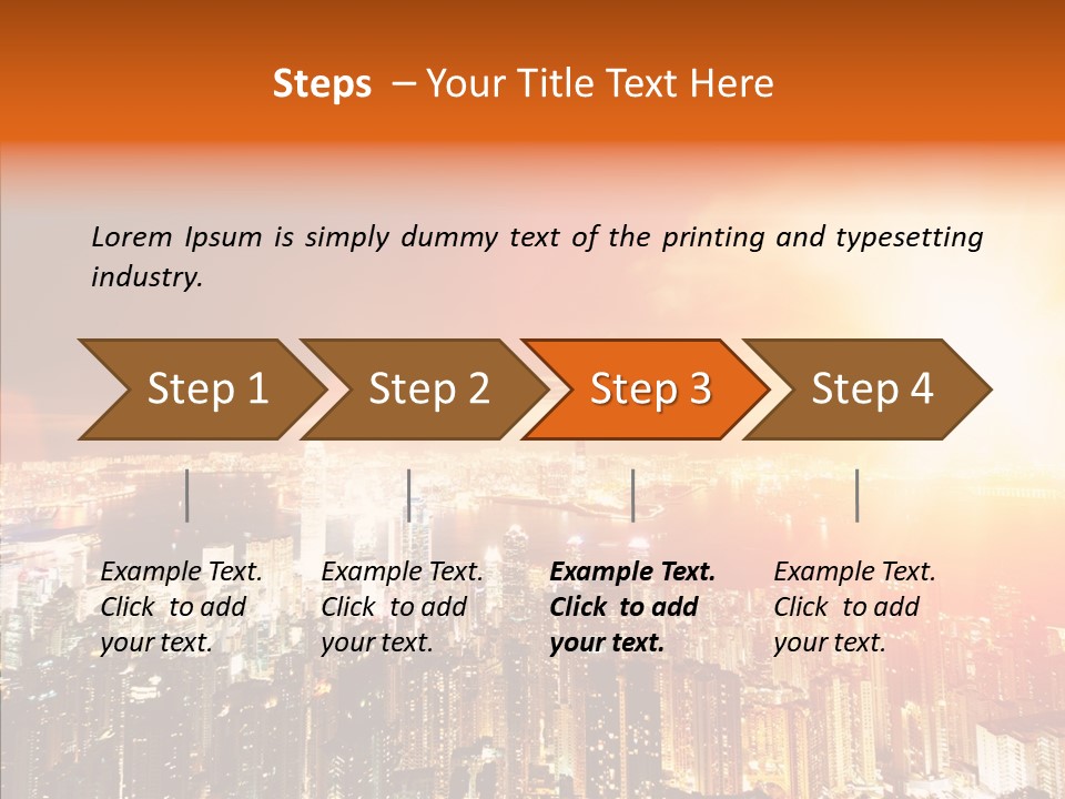 River Center Harbour PowerPoint Template