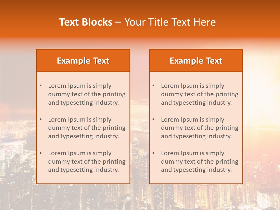River Center Harbour PowerPoint Template