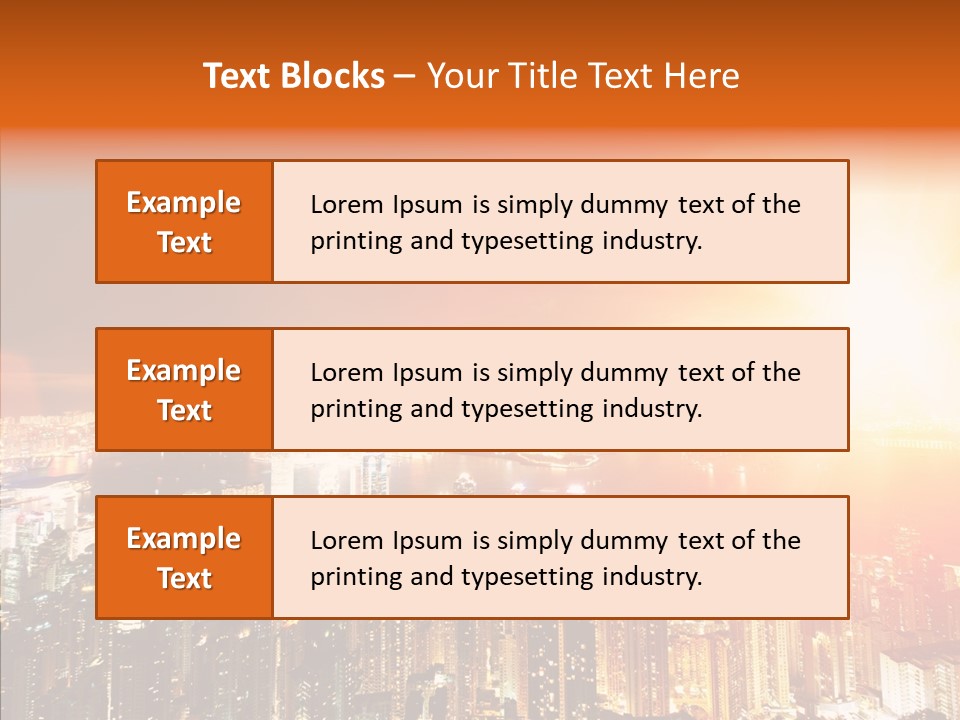 River Center Harbour PowerPoint Template